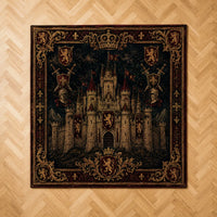 The Keep at Midnight - Heraldic Castle Floor Composition