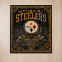 PIT Heritage Floor - Gold Ornament, Skyline and Stadium Study