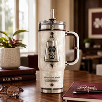 MSST Cowbell Crest - Pearl and Maroon Drinkware Elegance