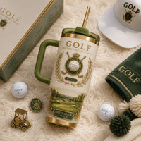 Precision, Passion, Legacy - A Golf Crest in Ivory and Green