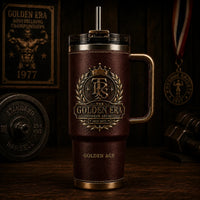 The Golden Era Crest - A Heritage Tumbler with Quiet Authority