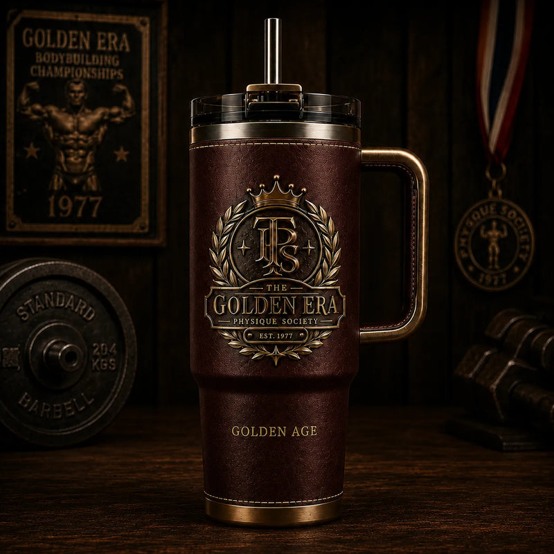 The Golden Era Crest - A Heritage Tumbler with Quiet Authority
