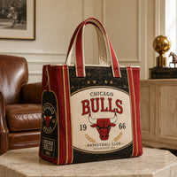 CHI Heritage Crest - Vintage Bulls Tote in Red and Cream